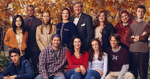 a imagem mostra o elenco de Gilmore Girls