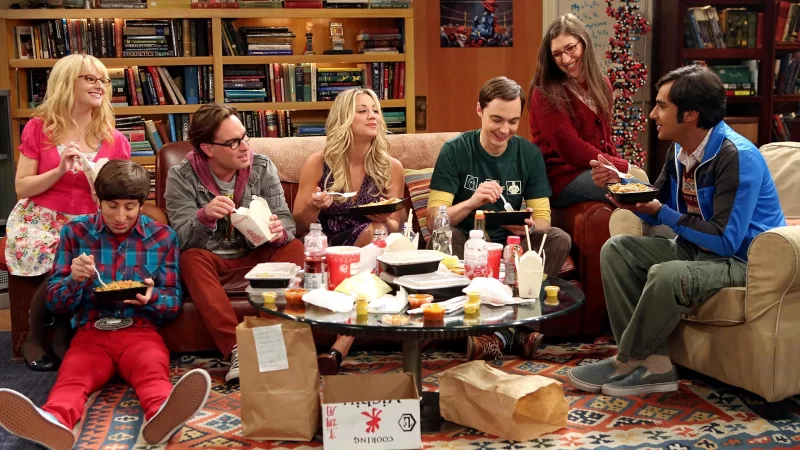 a imagem mostra uma cena da série the big bang theory
