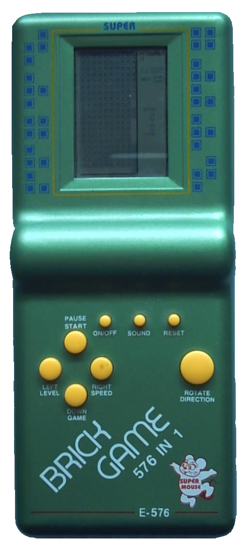 a imagem mostra um mini-game portátil, brinquedo que fez parte da infäncia de muitas crianças nos anos 90
