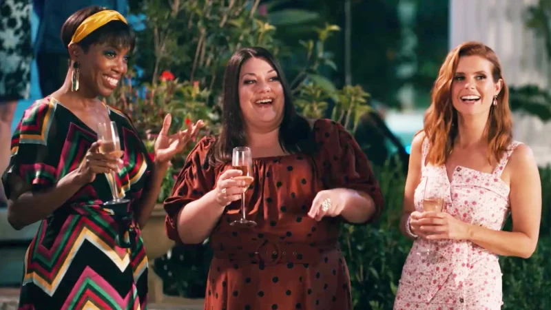 a imagem mostra uma cena da série sweet magnólias com protagonistas mulheres
