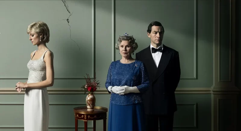 a imagem mostra uma das cenas da série histórica the crown